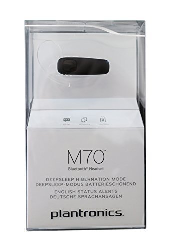 Plantronics M70 Bluetooth Headset – Ultra-Lightweight Mono Wireless Headset